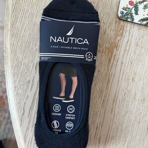 Nautica Men's 3 pack Invisible Socks